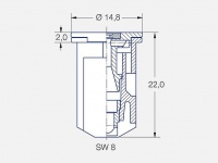 IDKT  Drift reducing angled nozzle