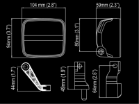 KL2001LED 12-24V 20W Wide Flood