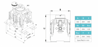 altek P260 Diaphragm Pump Four Cylinder